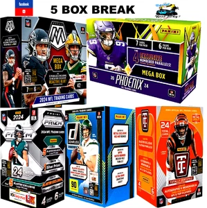WASHINGTON COMMANDERS 2024 PANINI MOSAIC PRIZM DONRUSS NFL 5 BOX BREAK🏈 - Foto 1 di 8