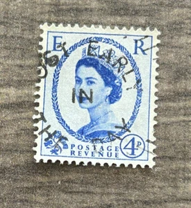 Queen Elizabeth Great Britain Coronation Stamp , 4D Stamp, Used - Picture 1 of 2