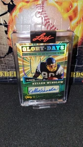 2025 Leaf Glory of the Game Kellen Winslow Glory Days AUTO AUTOGRAPH 07/30 HOF - Picture 1 of 2