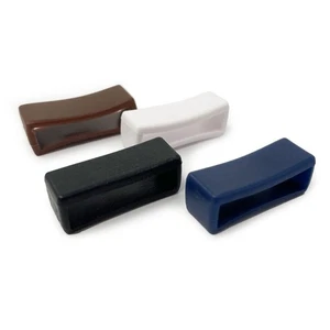 Rubber Watch Strap Keeper PVC Band Holding Loop - Black White Blue Brown - Picture 1 of 10