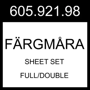 IKEA FARGMARA FÄRGMÅRA Laken-Set weiß voll/doppelt 605.921.98 - Bild 1 von 1
