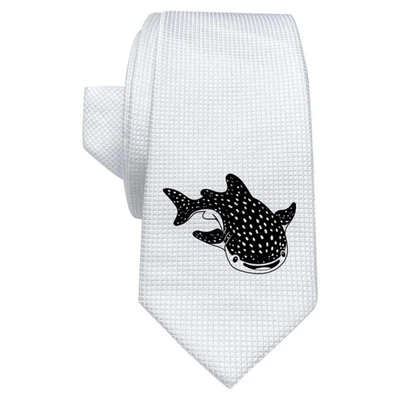 'Cute Whale Shark' White Tie / Necktie with Gift Box (AT00020458) - Image 1 of 4