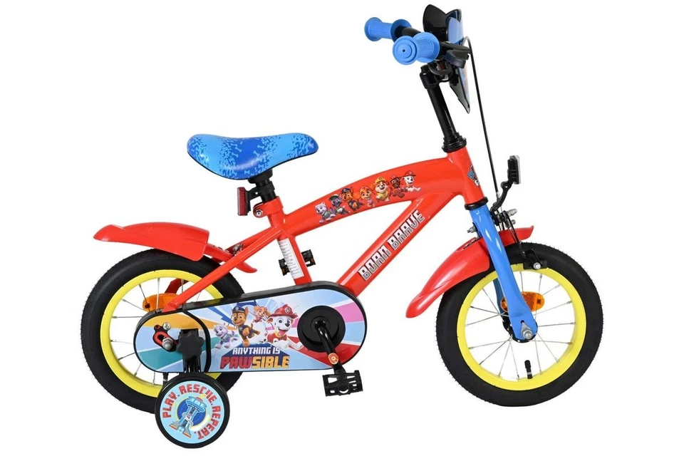 12 Zoll Kinder Jungen Fahrrad Jungenfahrrad Rad Bike Kinderrad Paw Patrol Rot - Bild 1 von 4
