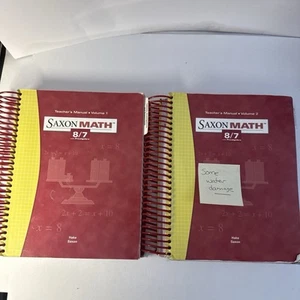 Saxon 8/7 (3rd Edition) Teachers Edition Volume 1 And Volume 2 - Afbeelding 1 van 15