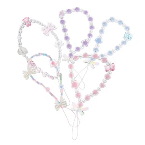 5 Pcs Handy Kette Fräulein Handy-Lanyard-Anhänger Schlüsselbundanhänger - Zdjęcie 1 z 12