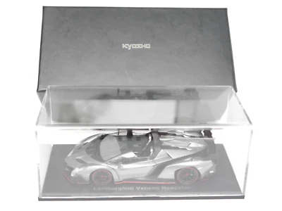 Lamborghini Veneno Roadster Spyder gray / red line, Kyosho 05572GR 1:43 boxed! - Bild 1 von 4