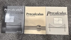 Abeka Precalculus Lot Home Teacher Video Manual Quiz/test Key Video Student - Imagen 1 de 6