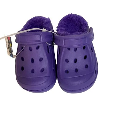 Zuecos Berkley Jensen niños forrados de piel sintética violeta talla 6 Foto 1 de 4