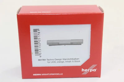 Herpa 051781 Techno-Design Warnlichtbalken für LKW (6 Stück) 1:87 H0 NEU in OVP