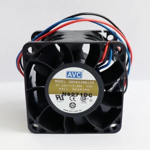 1PCS New AVC DB06038B12H Cooling Fan 6038 DC12V 2.40A 6CM 3Pin - Picture 1 of 1