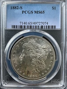 1882 S Morgan Silver Dollar $1 PCGS MS65 49727074 - Picture 1 of 4