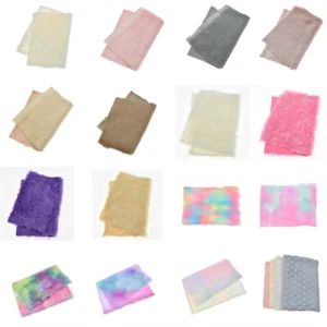 A4 Faux Fur Fabric Soft Plush DIY Sewing Clothing Scarf Decor Craft Accessories - Picture 1 of 36