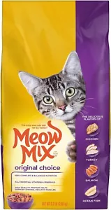 Meow Mix Original Choice Dry Cat Food, 6.3 Pound Bag (free ship) - Picture 1 of 5