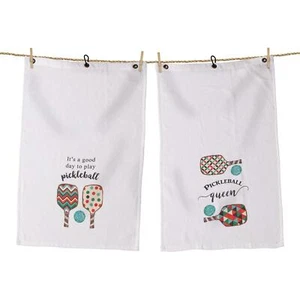 Set of 2 Pickleball Queen Gym Towels - Picture 1 of 1