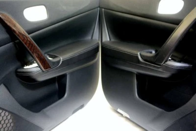 Panel de puerta reposabrazos imitación cuero para Nissan Máxima 09-14 puntada gris Foto 1 de 4