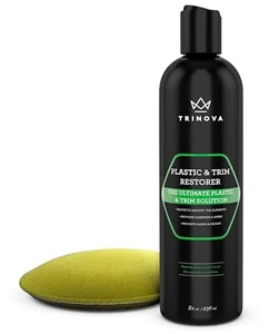Black Plastic Trim Restorer Car Interior Cleaner Detailing Protector Rubber USA - Picture 1 of 5