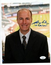 Gary Cohen Signed Auto 8x10 Photo JSA COA It's Outta Here NY Mets Announcer