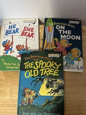 Rare Dr Seuss 3 Books Barenstain Bears On Wheels 1969 1st Ed. + On the Moon 1985 - Image 1 of 4