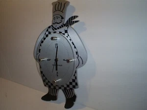 Beautiful Chef Wall Clock By Steel Made - Picture 1 of 5