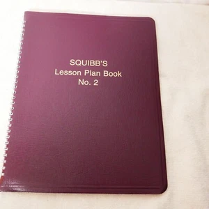 Libro de plan de lecciones SQUIBB'S No. 2 granates - Imagen 1 de 6