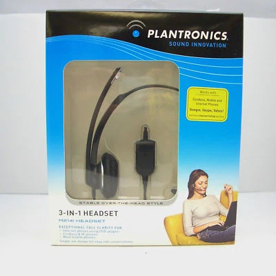 Plantronics M214i 3-in-1 VoIP Headset for Cisco SPA504G SPA941 SPA942 SPA962 IP - Image 1 of 3