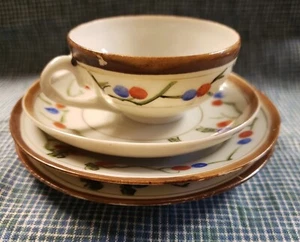 Vintage Children's Toy Dishes, Minature Nippon Cup, Saucer & 2 Plates - Picture 1 of 5