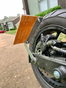 Side Flat License Plate Relocation Holder Bracket for HONDA GROM 125 2014-now - Picture 1 of 24