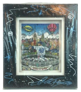 Salón de la Fama MARIANO RIVERA 3D Arte Pop por Charles FAZZINO Firmado Enmarcado Nueva York - Imagen 1 de 4