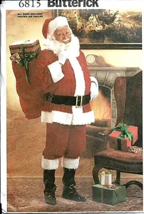 B 6815 sewing pattern Santa COSTUME Jacket Pants Boots Hat Belt UNCUT sizes S~XL - Picture 1 of 1