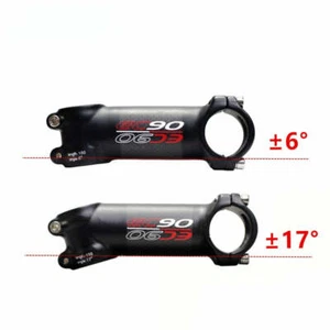 Carbon + Aluminium Fahrrad Vorbau MTB Rennrad Lenker Vorbau 6/17 Grad 60-120mm - Bild 1 von 12