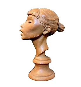 Busto scultura testa ballerina Fred Press vintage 1952 - Foto 1 di 12