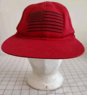 American Flag Cap Hat Red Mens Adjustable Snapback Embroidery Bold Old Navy - Image 1 of 4