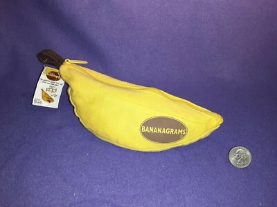 REDUCED  BANANAGRAMS TILE GAME COMPLETE ALL 144 TILES INSTRUCTIONS ZIPPER  POUCH - Image 1 of 4
