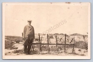 JH5/ WWI Interesting RPPC Postcard c1920 Trench Defense System 105 - Picture 1 of 4
