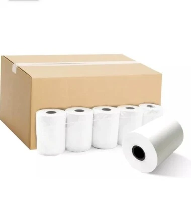 Rollo de papel térmico 3-1/8" (80 mm) X 230' - 50 piezas/caja Foto 1 de 4