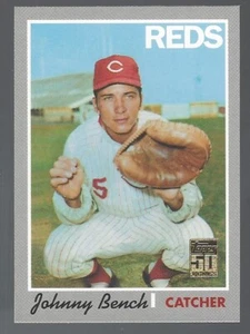 Johnny Bench 2001 Topps Through the Years Reprints '70 Card# 21 - Picture 1 of 4