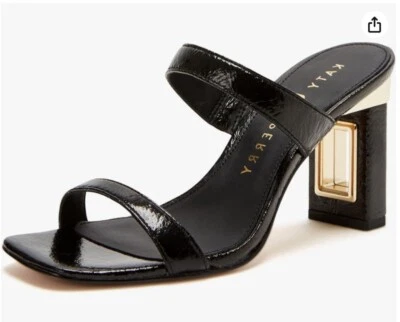 ¡Nuevo! Sandalia Katy Perry The Hallow Heel negra 9,5 nueva en caja Foto 1 de 4