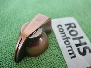Potenciómetro giratorio de 1/4" pedal perilla cabeza de pollo aspecto cobre vintage 2 un.   - Imagen 1 de 7