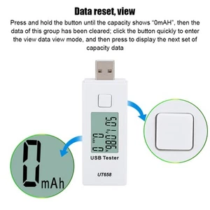 Ut658 10 Sätze Datenspeicher Hoch-/Niedrigspannungsalarm LCD-Display USB-St EM - Bild 1 von 14