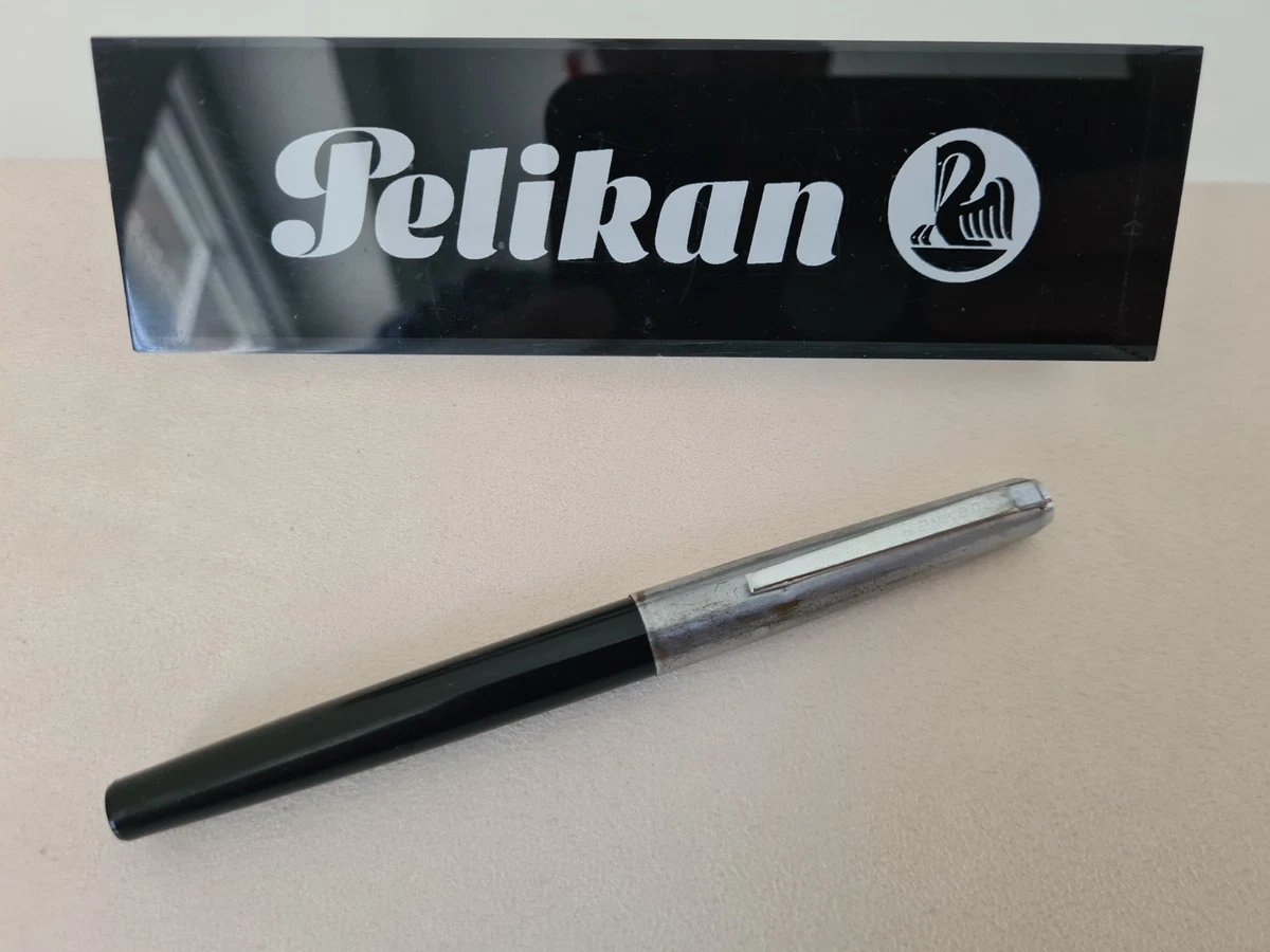 Pelikan Pelikano Füllhalter P480 – Inkl. Tintenlöscher & 6 Patronen, Schwarz – Ideal Für Schule & Büro