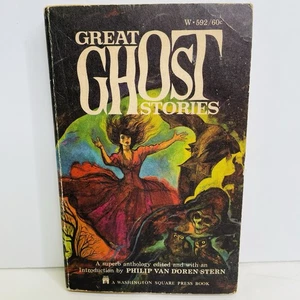 13 GROSSE GEISTERGESCHICHTEN Anthologie 1962 PB Philip Van Doren Stern Kipling Poe Gut - Bild 1 von 12