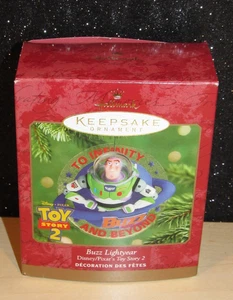 Hallmark Disney TOY STORY 2 BUZZ LIGHTYEAR decorazione ricordo di Natale 2000 nuovo con scatola - Foto 1 di 5