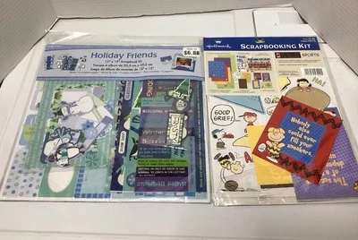Holiday FRIENDS  12x12 scrapbook kit & Charlie Brown Sports Scrapbooking Kit New - Image 1 of 4