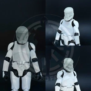 Star Wars 1/18 Custom Commando Helmet For Clone Trooper Black Series 3.75in - Picture 1 of 1