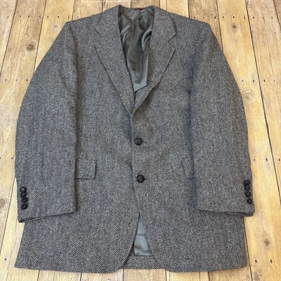 Hart Schaffner Marx Herringbone Tweed Blazer Sport Coat 42R - Image 1 of 4