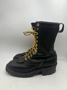 White's Boots Hathorn Explorer Fire Fighter Black Leather Men's Size 7D - Picture 1 of 8
