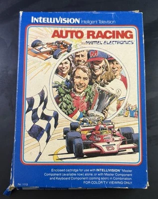 AUTO RACING INTELLIVISION VIDEO GAME MATTEL ELECTRONICS Vk04 - Image 1 of 3