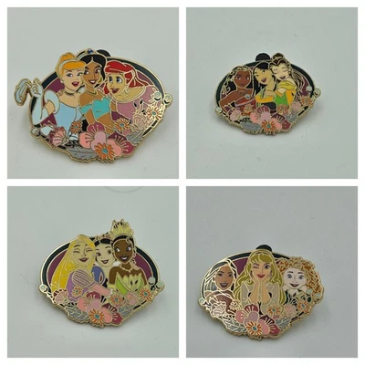 Juego de prendedores Disney princesa Mulan Belle Jasmine Cenicienta Ariel Tiana Moana  Foto 1 de 4