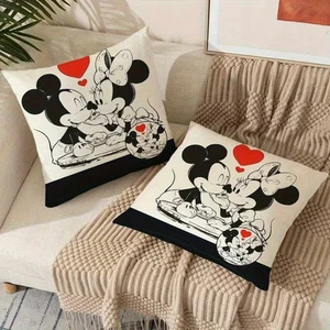 2pc NEW 18"x18" Mickey Mouse Throw Pillow Cover Home Decor Holiday Gift - Picture 1 of 3