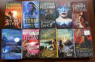 Christine Feehan Paranormal Romance Paperback Lot of 10 — 第 1/2 张图片